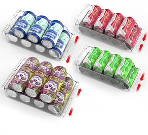 Fresh Fab Find 4Pcs Soda Can Organizers for Refrigerator Width Adjustable Clear Drink Organizer Expandable Can Holder Dispenser for Fridge Pantry Freezer Fresh Fab Find 4Pcs Soda Can Organizers for Refrigerator Width Adjustable Clear Drink Organizer Expandable Can Holder Dispenser for Fridge Pantry Freezer