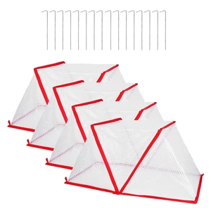 Fresh Fab Find 4Pack 31.50×12.99×13.39in Garden Row Accelerator Plants Covers Plant Net Cage Guard Greenhouse Covers Protect Seedling Fruit Vegetable Rows From Frost - White Fresh Fab Find 4Pack 31.50×12.99×13.39in Garden Row Accelerator Plants Covers Plant Net Cage Guard Greenhouse Covers Protect Seedling Fruit Vegetable Rows From Frost - White