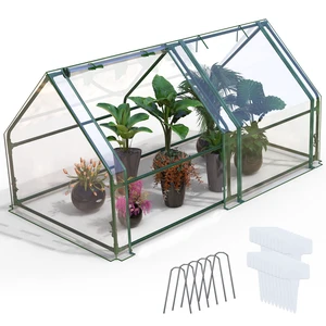 Fresh Fab Find Mini Greenhouse w/ Zipper Doors Waterproof UV Cover 70.86x33.46x37in Fresh Fab Find Mini Greenhouse w/ Zipper Doors Waterproof UV Cover 70.86x33.46x37in