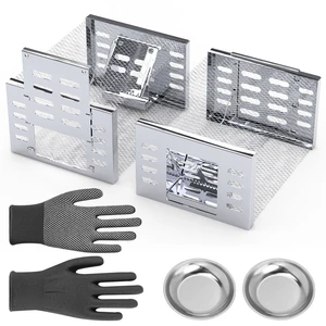 Fresh Fab Find 2Pcs Humane Rat Trap Catch and Release Live Mouse Cage Traps with Automatic Continuous Cycle Trapping for Chipmunk Rodent Mouse Small Animals - Silver Fresh Fab Find 2Pcs Humane Rat Trap Catch and Release Live Mouse Cage Traps with Automatic Continuous Cycle Trapping for Chipmunk Rodent Mouse Small Animals - Silver