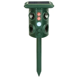 Fresh Fab Find Solar Ultrasonic Animal Repeller Solar Powered Animal Repellent Chaser with PIR Motion Sensor IP54 Waterproof Sound Flashing Light for Deer Raccoon Sq - Dark Green Fresh Fab Find Solar Ultrasonic Animal Repeller Solar Powered Animal Repellent Chaser with PIR Motion Sensor IP54 Waterproof Sound Flashing Light for Deer Raccoon Sq - Dark Green
