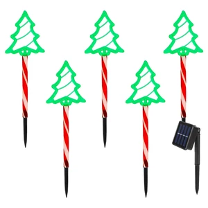 Fresh Fab Find 5Packs Christmas Outdoor Pathway Light With 8 Modes IP44 Waterproof Xmas Decoration Stake Light Tree Candy Light For Garden Lawn Porch Yard Driveway - Multicolor Fresh Fab Find 5Packs Christmas Outdoor Pathway Light With 8 Modes IP44 Waterproof Xmas Decoration Stake Light Tree Candy Light For Garden Lawn Porch Yard Driveway - Multicolor