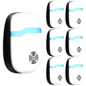 Fresh Fab Find 6 Packs Ultrasonic Pest Repellers Electric Plug-In Indoor Pest Control Mouse Repellent Chaser Deterrent Rodent Chaser for Home Kitchen Office Warehous - White Fresh Fab Find 6 Packs Ultrasonic Pest Repellers Electric Plug-In Indoor Pest Control Mouse Repellent Chaser Deterrent Rodent Chaser for Home Kitchen Office Warehous - White