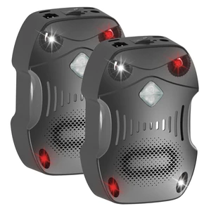 Fresh Fab Find 2 Pack Under Hood Ultrasonic Rodent Repeller Rodent Control Deterrent Chaser Blocker for Vehicle Indoor with Strobe Light 3 Power Supplies - Black Fresh Fab Find 2 Pack Under Hood Ultrasonic Rodent Repeller Rodent Control Deterrent Chaser Blocker for Vehicle Indoor with Strobe Light 3 Power Supplies - Black
