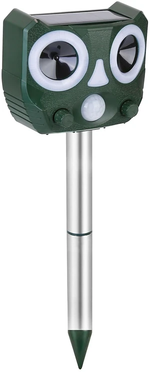 Fresh Fab Find Solar Powered Ultrasonic Animal Repeller Motion Sensor IP55 Waterproof - Green Fresh Fab Find Solar Powered Ultrasonic Animal Repeller Motion Sensor IP55 Waterproof - Green