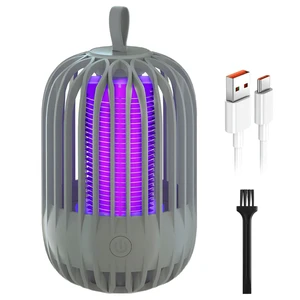 Fresh Fab Find 900V High Voltage Cordless Indoor Bug Zapper Type C Rechargeable Mosquito Lamp Trap Portable Electric Mosquito Killer with Hanging Strap Night Light f - Gray Fresh Fab Find 900V High Voltage Cordless Indoor Bug Zapper Type C Rechargeable Mosquito Lamp Trap Portable Electric Mosquito Killer with Hanging Strap Night Light f - Gray