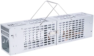 Fresh Fab Find Double Door Humane Live Mouse Trap With One-Way Door Design Reusable Metal Rat Rodent Cage Continuous Capture Mouse Trap For Indoor Outdoor Use Catch - Silver Fresh Fab Find Double Door Humane Live Mouse Trap With One-Way Door Design Reusable Metal Rat Rodent Cage Continuous Capture Mouse Trap For Indoor Outdoor Use Catch - Silver