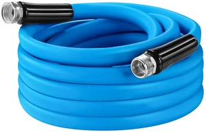 Fresh Fab Find 25FT/50FT 5/8" Flexible Garden Hose Heavy Duty 500PSI Leak-Resistant - Blue Fresh Fab Find 25FT/50FT 5/8" Flexible Garden Hose Heavy Duty 500PSI Leak-Resistant - Blue