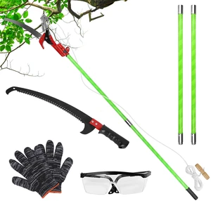 Fresh Fab Find 2-in-1 Extendable Manual Pole Saw 8.2315.12FT Tree Pruner w/ Blades & Gear - Green Fresh Fab Find 2-in-1 Extendable Manual Pole Saw 8.2315.12FT Tree Pruner w/ Blades & Gear - Green