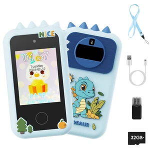 Fresh Fab Find Kids Toy Smartphone Dual Camera Phone Touchscreen Learning Toy with Shockproof Cartoon Case Torch 16 Games ABC Learning for Boys Girls Aged 3+ - Blue Fresh Fab Find Kids Toy Smartphone Dual Camera Phone Touchscreen Learning Toy with Shockproof Cartoon Case Torch 16 Games ABC Learning for Boys Girls Aged 3+ - Blue
