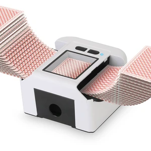 Fresh Fab Find 2 Deck Rechargeable Automatic Card Shuffler Professional Card Shuffler for for Texas Hold\'em Poker UNO with Auto Manual Mode Handheld Desktop - White Fresh Fab Find 2 Deck Rechargeable Automatic Card Shuffler Professional Card Shuffler for for Texas Hold\'em Poker UNO with Auto Manual Mode Handheld Desktop - White