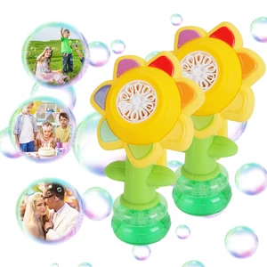Fresh Fab Find 2Pcs Bubble Machines With Lights For Kids Rechargeable Dancing Sunflower Bubble Maker For 4-8Years Old Toddlers Outdoor Summer Play Toy Party Birthday - Multi Fresh Fab Find 2Pcs Bubble Machines With Lights For Kids Rechargeable Dancing Sunflower Bubble Maker For 4-8Years Old Toddlers Outdoor Summer Play Toy Party Birthday - Multi