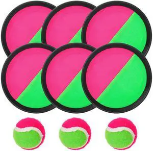Fresh Fab Finds 3 Sets Toss and Catch Ball Paddle Outdoor Beach Game - Multi - One Size