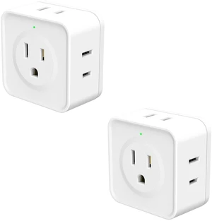 DEPOW 5-Sided Way Outlet Splitter, 2 Pack Multi Plug Outlet Extender, 3 Prong Flat Wall Plug Extender, Small Electrical Outlet Expander for Cruise Ship, Travel, Home, Office, Dorm Essentials 2pcs DEPOW 5-Sided Way Outlet Splitter, 2 Pack Multi Plug Outlet Extender, 3 Prong Flat Wall Plug Extender, Small Electrical Outlet Expander for Cruise Ship, Travel, Home, Office, Dorm Essentials 2pcs