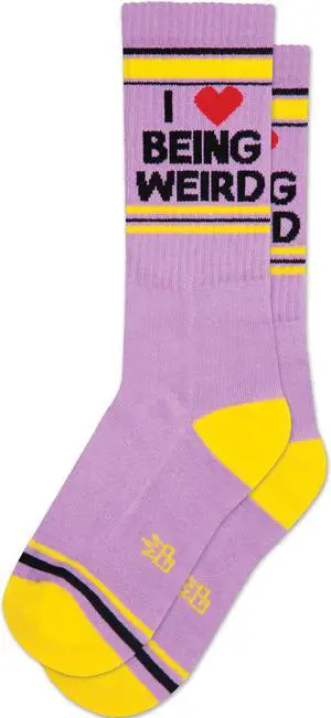 I  BEING WEIRD, Gumball Poodle Unisex Novelty Crew Socks