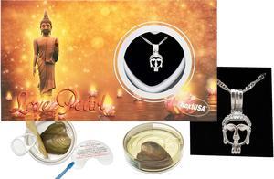 Buddha Charm with 16" Necklace, Love Pearl Fashion Necklace Kit Buddha