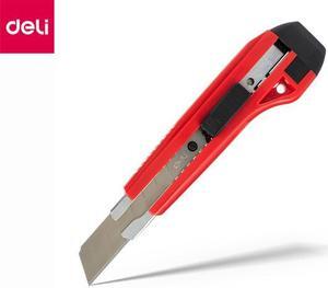 Deli Utility Knife Heavy Duty Cutter with Snap-Off Blade Replacement Blades Multi-Purpose Custom Cutting Depth