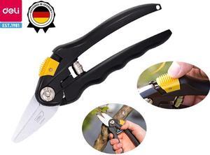 Deli Garden Shears Professional High Carbon Alloy Steel Sharp Blade Pruning Shears Plant Clippers