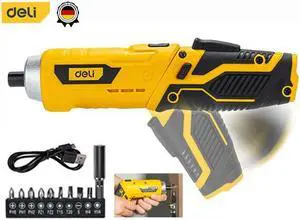 Electrician Tool Set,Cordless Screwdriver Kit 3.6V USB Small Power Electric Screwdriver Set Cordless & Rechargeable with Driver Bit Set