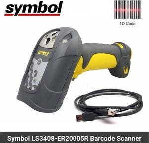 Symbol LS3408-ER20005R Extended Range Corded Rugged Barcode Scanner LS3408-ER- Yellow (Scanner only)