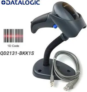 Datalogic  QD2131-BKK1S Quickscan I QD2131 Handheld Barcode Scanner, 1D Linear Imager, Cabl
