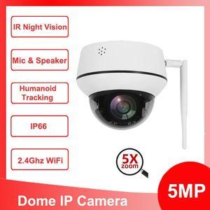 5MP WiFi Dome Home Security Camera Pan Tilt Zoom Humanoid Tracking Two-way Talk