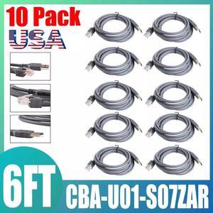 US 10 Pack USB Cable Barcode Scanner Cord For Symbol LS2208 CBA-U01-S07ZAR 6FT