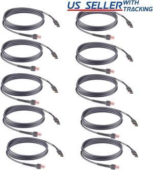 USB Cable For Symbol Barcode Scanner LS2208AP LS4208 LS1203 CBA-U01-S07ZAR 6FT  10 Pack