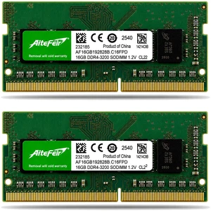 DDR4 3200MHz 32GB(16GB*2) Laptop RAM PC4-25600 1.2V Low Voltage SODIMM Memory Module, Compatible with Notebooks, Laptops, and All-in-Ones (260-Pin) Non-ECC Unbuffered DDR4 3200MHz 32GB(16GB*2) Laptop RAM PC4-25600 1.2V Low Voltage SODIMM Memory Module, Compatible with Notebooks, Laptops, and All-in-Ones (260-Pin) Non-ECC Unbuffered