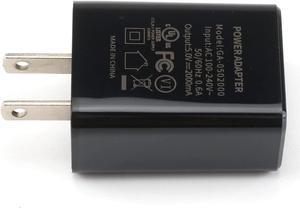 GA-0502000 Charger AC Adapter 2A Rapid Charger with 5.0 Ft Micro-USB Cable Compatible with Fire 7 8 10 Tablet, HDX 6" 7" 8.9" 9.7" and Phone (Black)