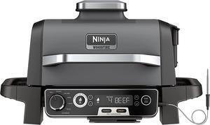 Ninja Woodfire Pro Outdoor Grill & Smoker with Built-In Thermometer, 7-in-1 Master Grill, BBQ Smoker, Air Fryer, Bake, Roast, Dehydrate, Broil, Ninja Woodfire Pellets, Portable, Electric, Grey Ninja Woodfire Pro Outdoor Grill & Smoker with Built-In Thermometer, 7-in-1 Master Grill, BBQ Smoker, Air Fryer, Bake, Roast, Dehydrate, Broil, Ninja Woodfire Pellets, Portable, Electric, Grey