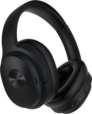 SE7 Hybrid Active Noise Cancelling Headphones, Bluetooth Wireless Headphones, Over Ear Bluetooth Headphones with ENC Clear Calls, Deep Bass, 30Hrs for Talk/Music/Work, Black