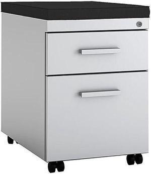 Steelcase  TS Series Mobile File Cabinet with Cushion  Platinum Metallic