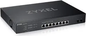 ZYXEL 10-Port Multi-Gigabit Ethernet Smart Switch (XS1930-10) - Managed, 2X 10G Ethernet, 2X 10G SFP+, Optional Nebula Cloud Management, Rackmount, Limited Lifetime Protection