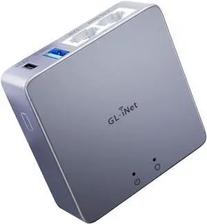 GL.iNet MT2500A (Brume 2) Mini VPN Security Gateway for Home Office and Remote Work - VPN Server and Client for Home and Office, VPN Cascading, Internet Security, 2.5G WAN (Aluminium Alloy Case)