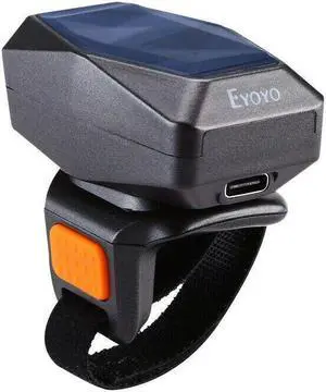 Eyoyo Wireless Finger Ring 2D Barcode Scanner Bluetooth Reader for Android iOS