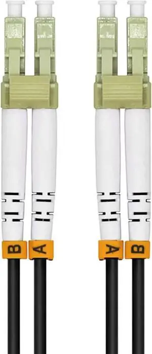 100Meters 328ft LC to LC 10G OM3 Outdoor Armored Duplex Fiber Optic Cable Jumper Optical Patch Cord Multimode 50/125 100M LC-LC
