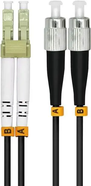 100Meters 328ft LC to FC 10G OM3 Outdoor Armored Duplex Fiber Optic Cable Jumper Optical Patch Cord Multimode 50/125 100M LC-FC