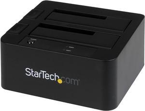 Dual-Bay USB 3.0 / eSATA to SATA Hard Drive Docking Station, External 2.5/3.5" SATA I/II/III, SSD/HDD Docking Station, Hot-Swap Hard Drive Bays, Top-Loading (SDOCK2U33EB)