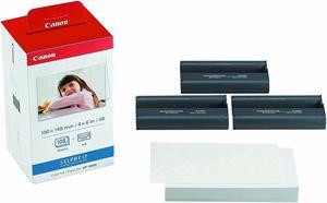 Canon Selphy KP-108IN Color Ink Paper Set 108 4x6 Sheets with 3 Toners 3115B001