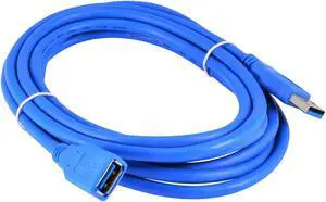 10Ft/3M USB 3.0 Extension Cable, A-Male to A-Female Data Cord, 5Gbps, Blue 10Ft/3M USB 3.0 Extension Cable, A-Male to A-Female Data Cord, 5Gbps, Blue