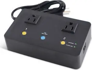 MSNSwitch Internet Enabled IP Remote Power Switch with Reboot - Control via Smartphone App, Cloud Service, Web Browser, Skype or Hangouts - 2 Independent AC Power Outlets (Model UIS-622b)