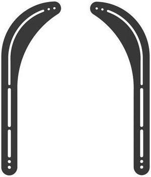 Universal Steel Sound bar Soundbar Speaker Bracket Mount Above Below TV