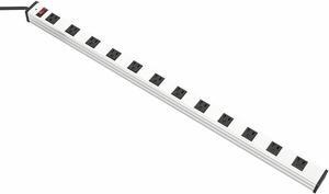 12 Outlet Power Strip Surge Protector Aluminum 300J AC15A 125V 1875W