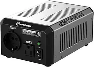 350 Watt Voltage Transformer, 110/120V to 220/240V Step Up Step Down Voltage Converter with AC Outlets, MET Approved Under UL, CSA