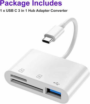 USB C to SD Card Reader Type C Hub Adapter 2TB for MacBook Camera Android Linux