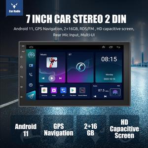 Hot Selling Universal 6.95 Inch Car Radio 2 DIN Car Stereo with Rearview  Camera SWC HD Touch Screen Carplay - China Car Audio, Car Video
