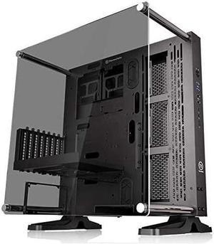 Thermaltake Core P3 ATX Tempered Glass Gaming Computer Case Chassis, Open Frame Panoramic Viewing, Glass Wall-Mount, Riser Cable Included, Black Edition, CA-1G4-00M1WN-06