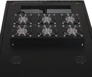 Tripp Lite SRFANROOF Rack Enclosure Cabinet Roof Mount Fan Panel Airflow Mgmt 120V , Black