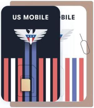 Starter Kit - Prepaid SIM Card (US Mobile) - Custom Plans from $4/mo. Unlimited Plans from $10/mo.